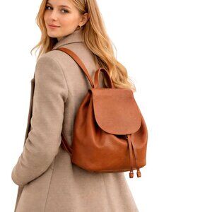 Portland Leather Goods Dune Bucket Backpack 100% Quality Leather